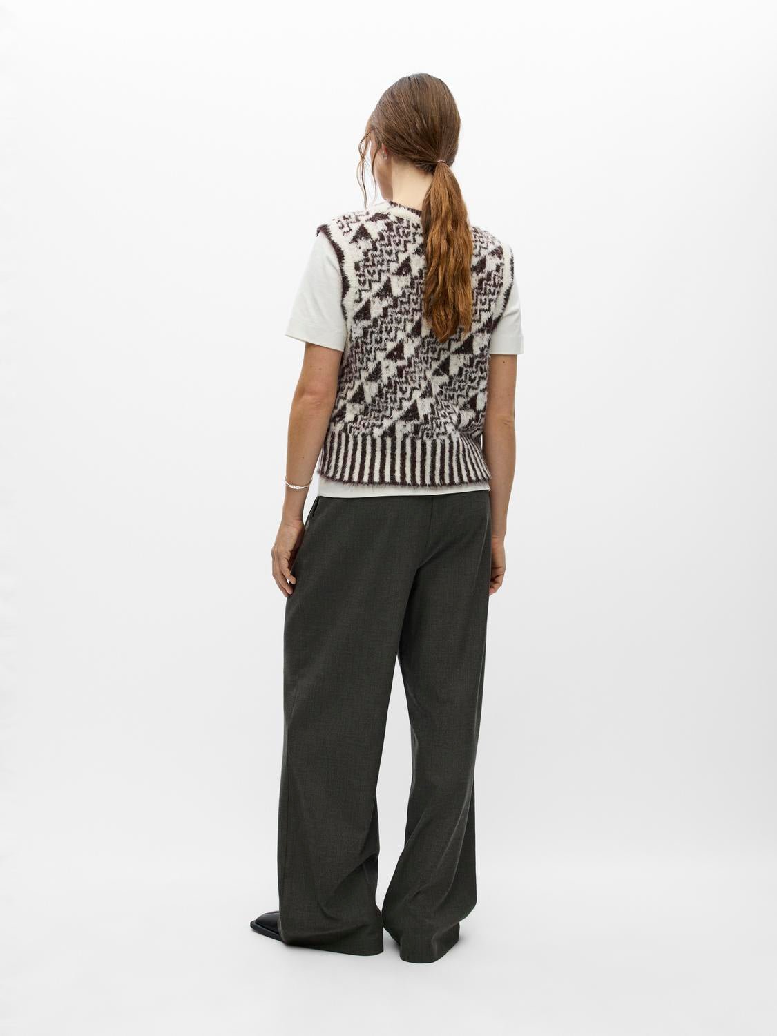OBJRANDA Knitted Top - Birch - VERO MODA & VILA Bergvik